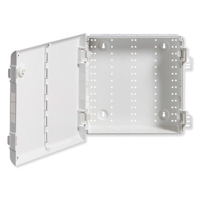 Leviton Wireless Structured Media Enclosure with Vented Hinged Door, 14 Inch